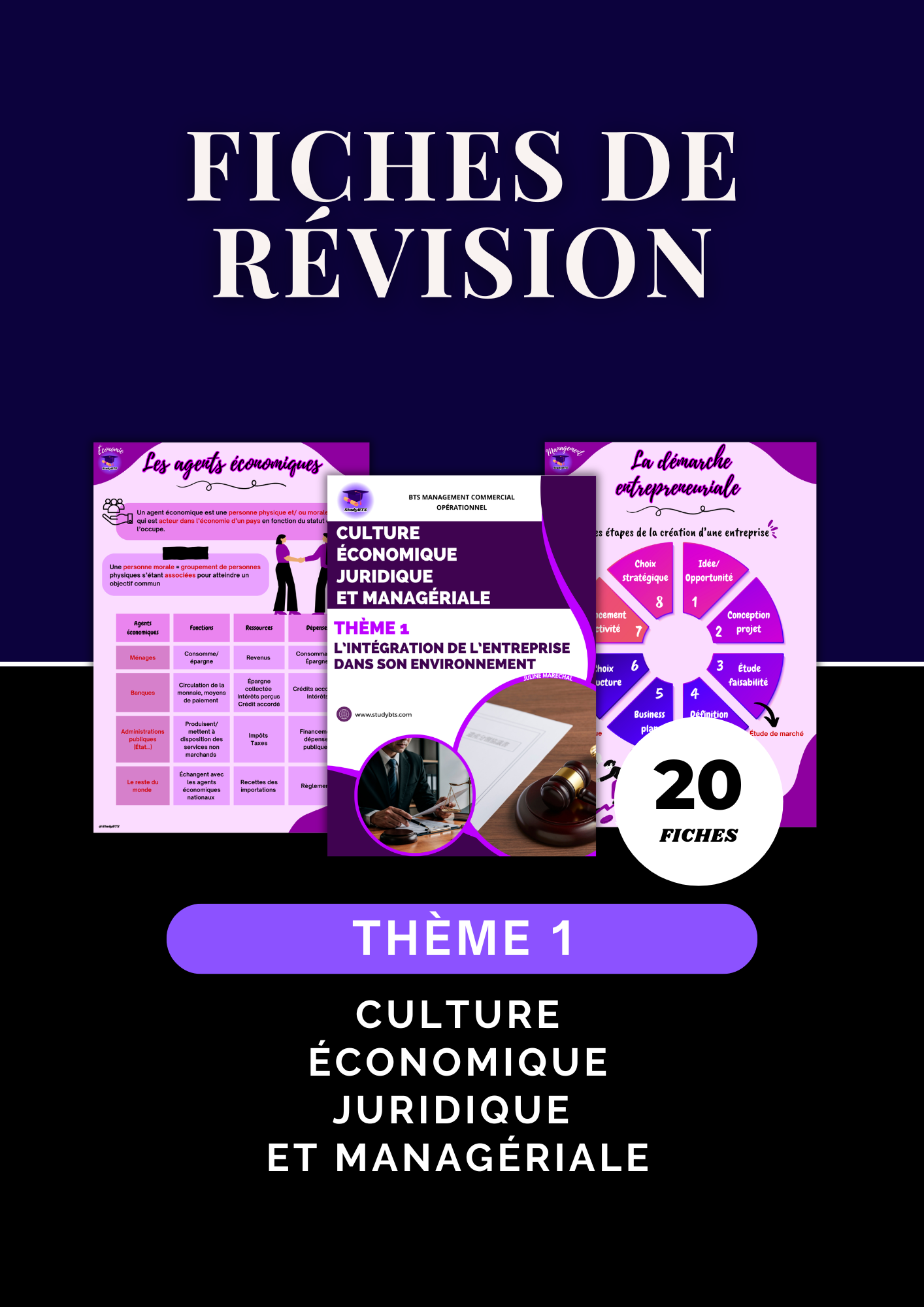 Fiches de révision Culture Économique Juridique et Managériale Thème 1