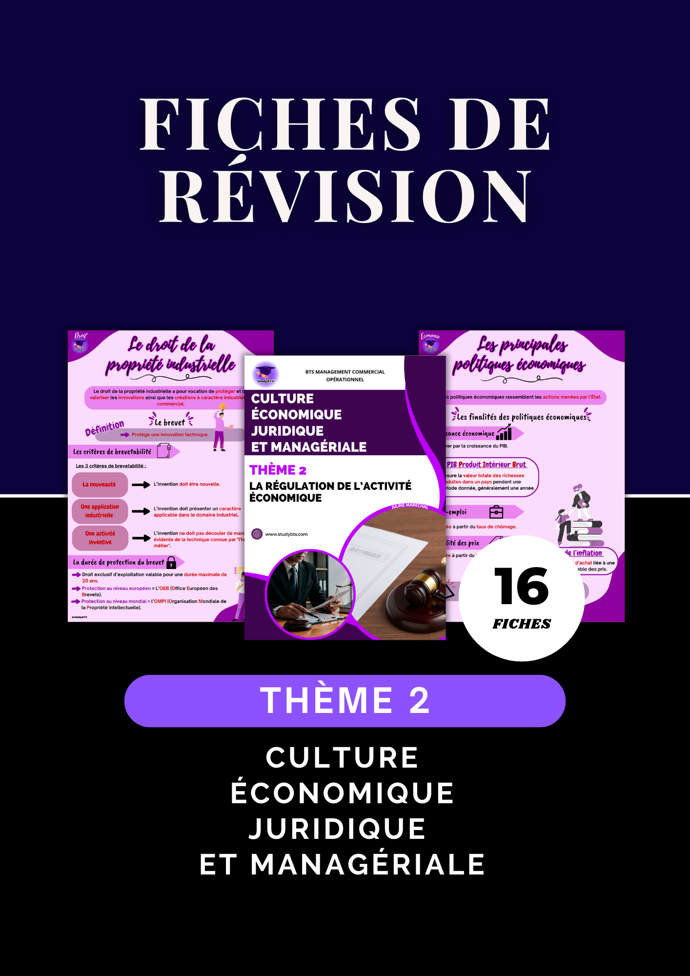 Fiches de révision Culture Économique Juridique et Managériale Thème 2